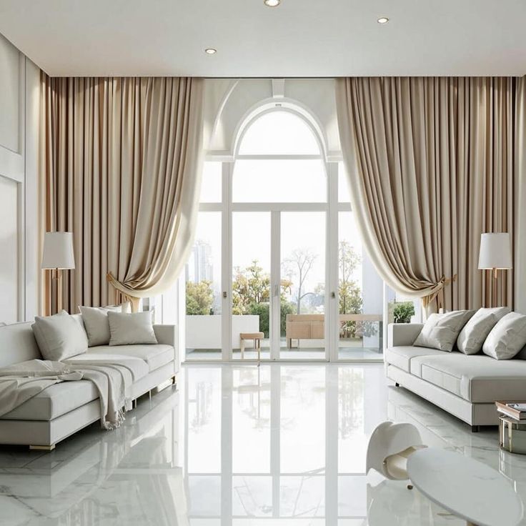 custom-made fabric curtains