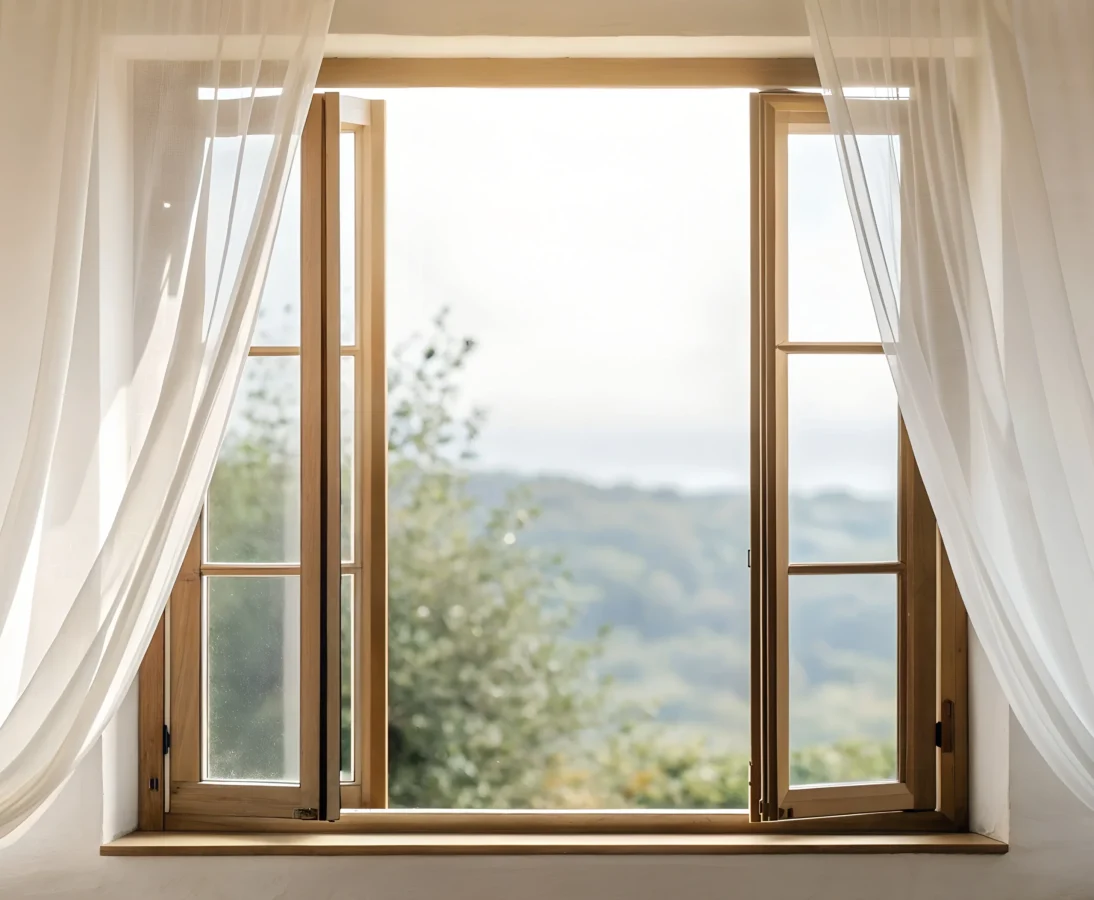 dual-tone vertical curtains