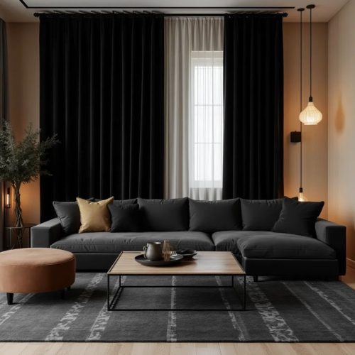 living room blackout curtains