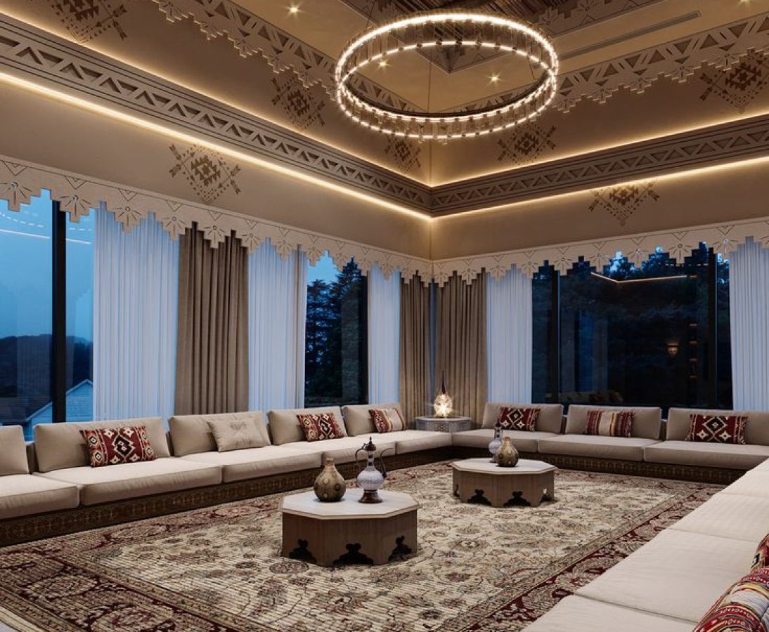 Custom Arabic Majlis Design Tailored for Your Space
